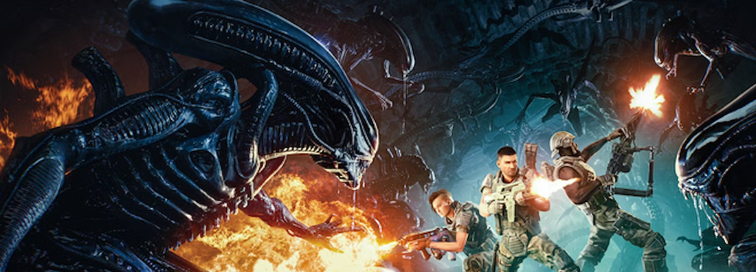 Marines Fighting Aliens
