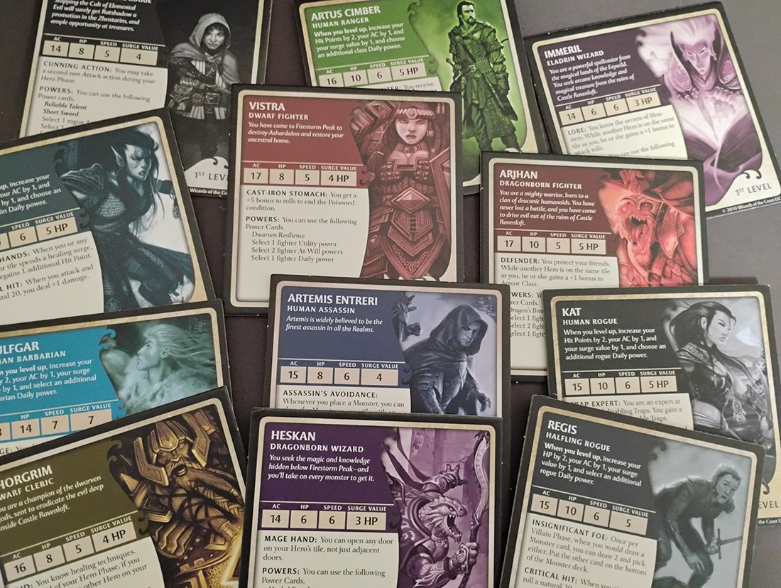 D&D Adventure System Characters