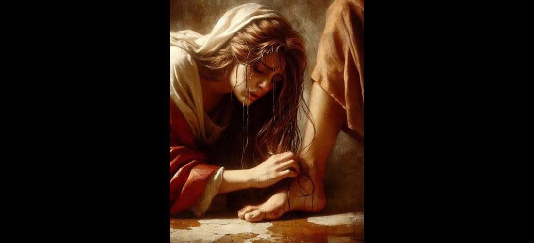 Woman Washes Jesus Feet With Her Hair
